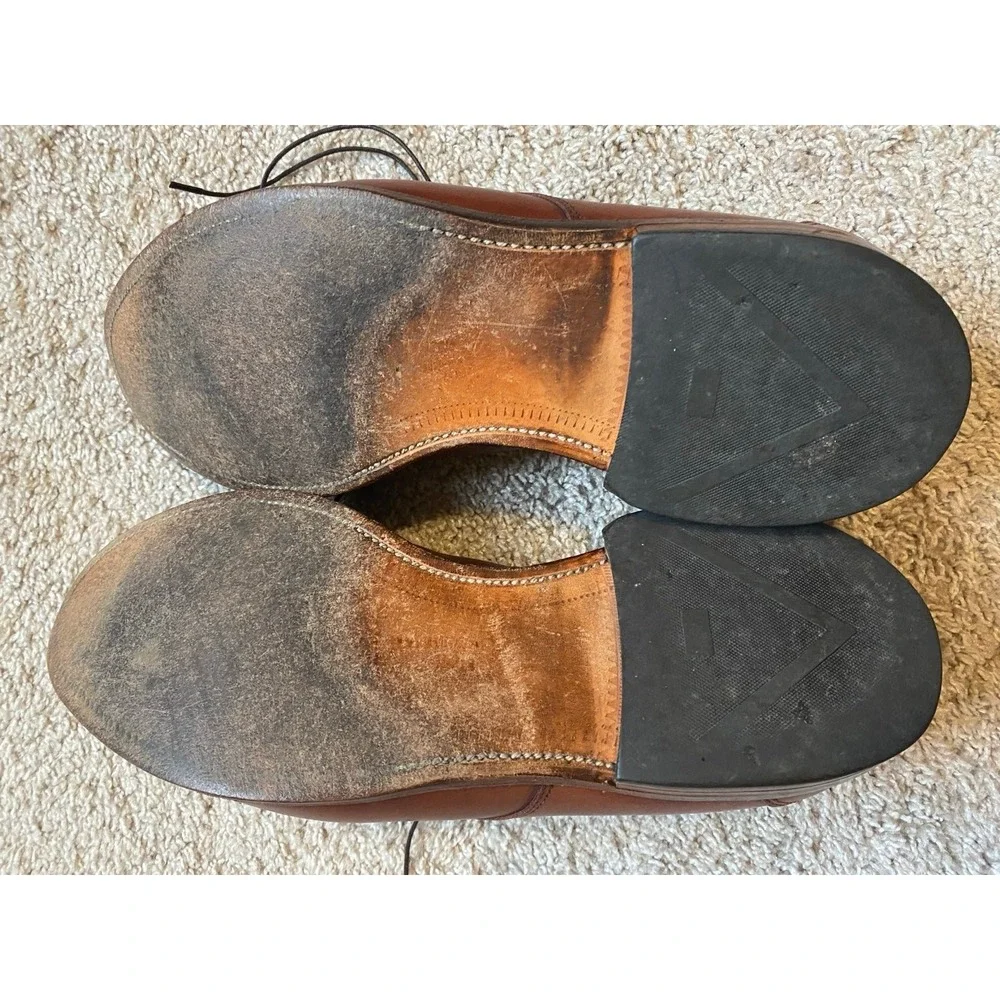 Allen Edmonds Shoes Hersey Men Leather Braided Weave 10.5 Career Event sku2